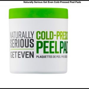 NEW Naturally Serious Get Even Cold Pressed Peel Pads June Jacobs 60 Count